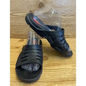 Okabashi Eurosport Unisex Slip On Sandals Sz M -W 6.5-7.5 M 5.5-6.5 Black Slides